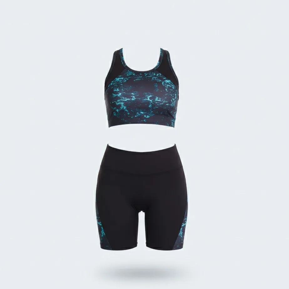 2-Piece Gymwear Set – Lightweight, Stretchy Shorts & Top