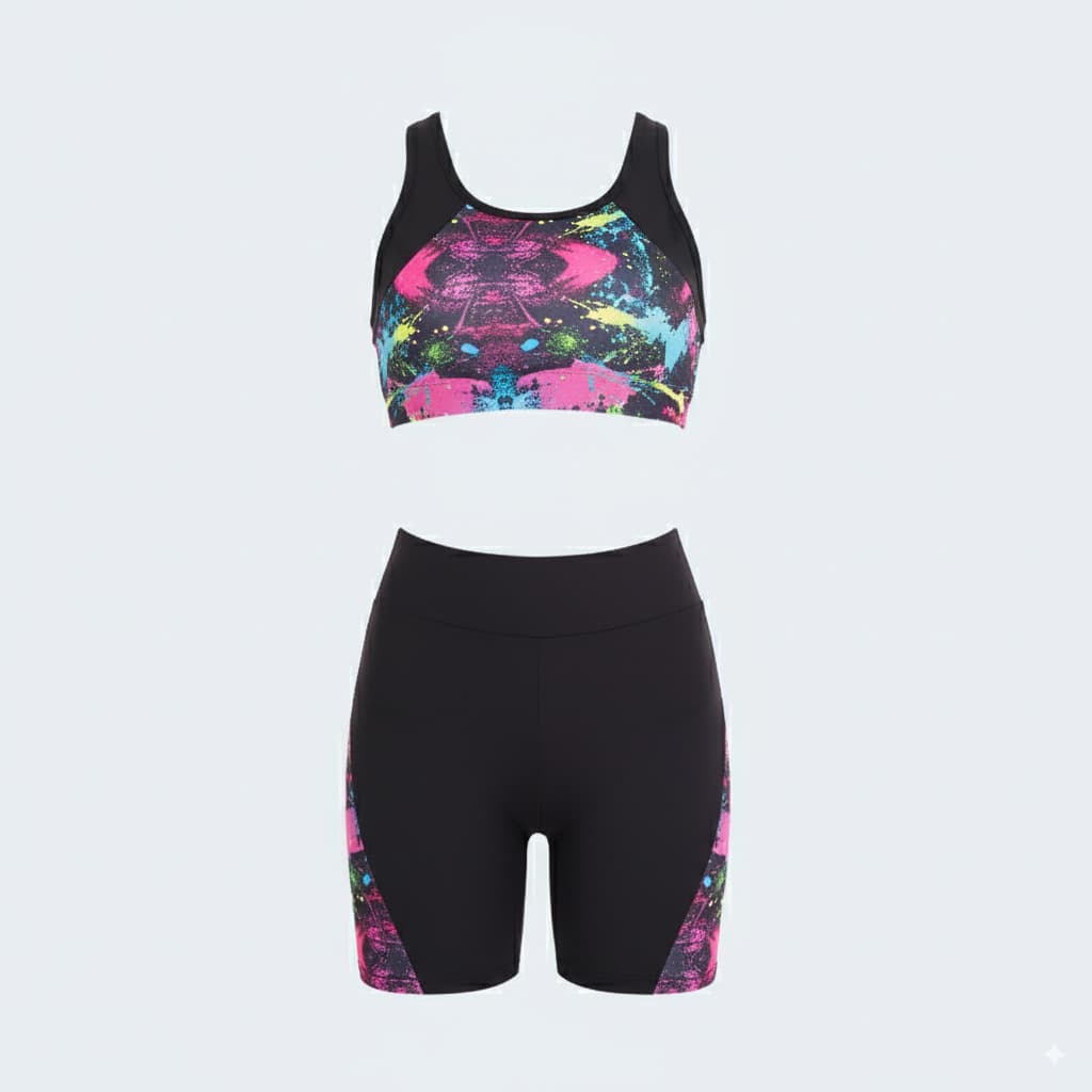 2-Piece Gymwear Set – Lightweight, Stretchy Shorts & Top