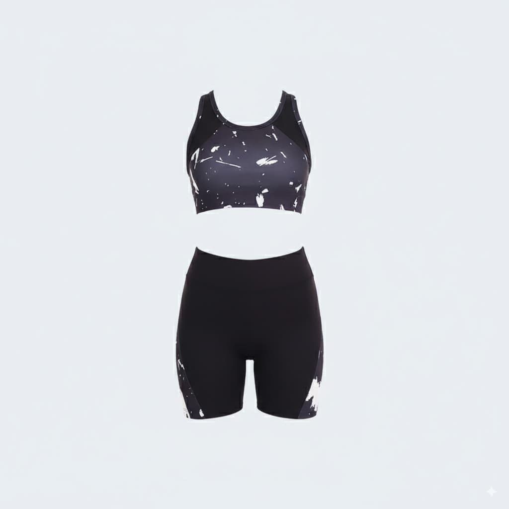 2-Piece Gymwear Set – Lightweight, Stretchy Shorts & Top