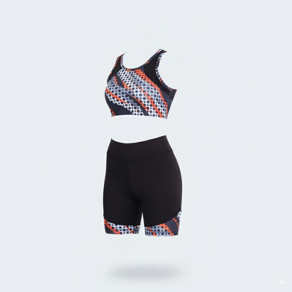 2-Piece Gymwear Set – Lightweight, Stretchy Shorts & Top