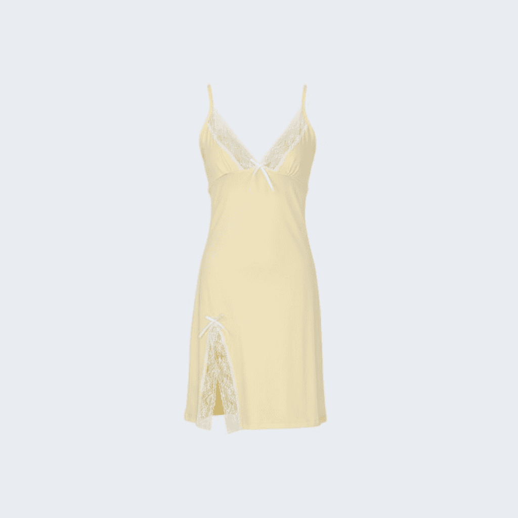 Soft & Breathable Lingerie Dress – Elegant Comfort with Delicate Dantel