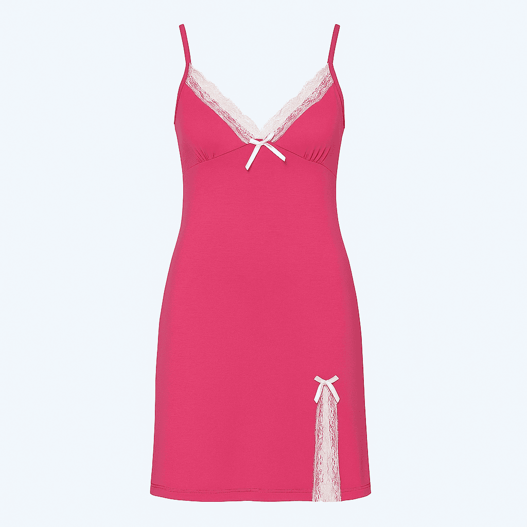 Soft & Breathable Lingerie Dress – Elegant Comfort with Delicate Dantel