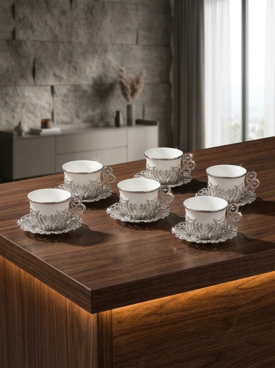 Handmade Ottoman Tea and Coffee Set for 6 – 18 Pieces